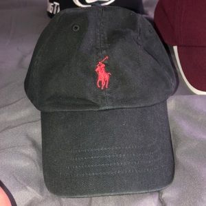 Black and Red Polo Ralph Lauren Hat